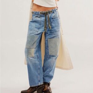 Moxie Pull-On Barrel Jeans